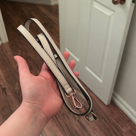 GUESS Beige Satchel with Pink Accents - Picture 3 of 3